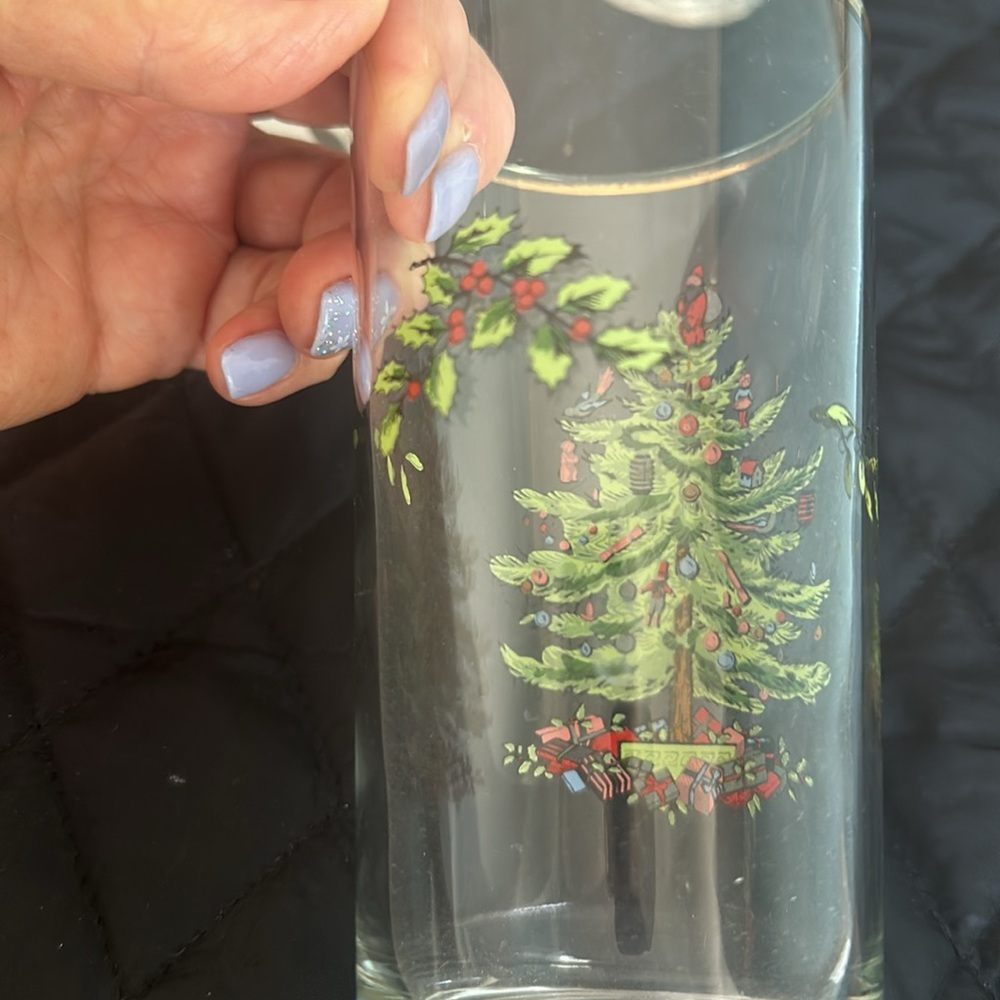 Spode Christmas Tree Tall Glassware - Picture 4 of 4